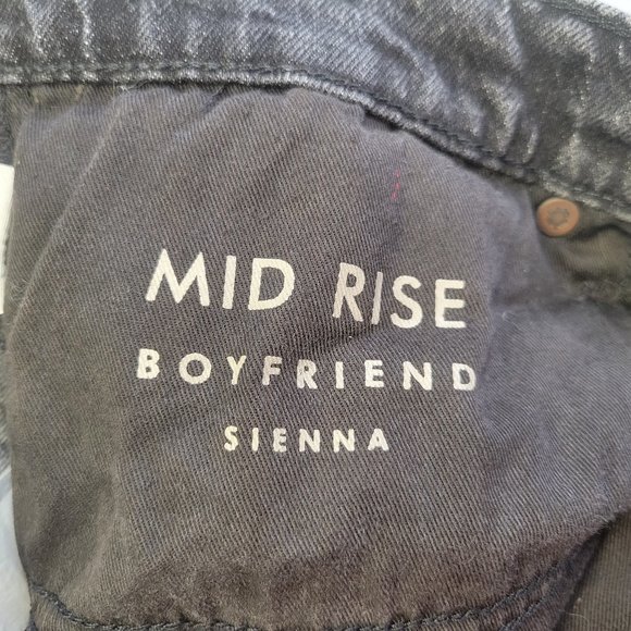 Lucky Brand Women's Size 12 Jeans Mid Rise Boyfriend Sienna Black - Picture 6 of 8